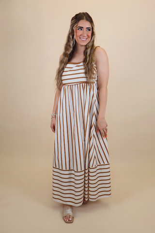 No One Else Striped Maxi Dress