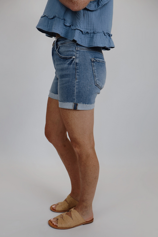 The Mandy High Rise Cuffed Shorts