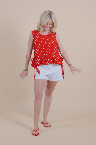 Stars Over Main Street Tie Top