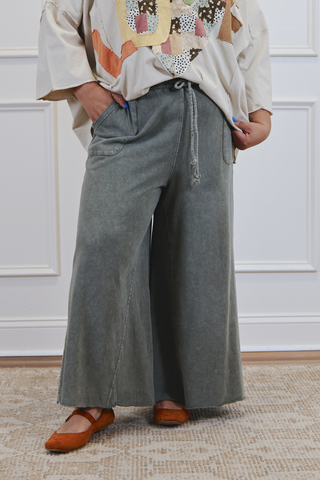 Mineral Ease Terry Wide Pants in Plus