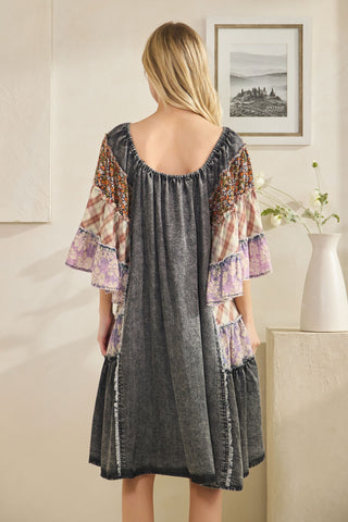 Willow Patchwork Ruffle Tunic