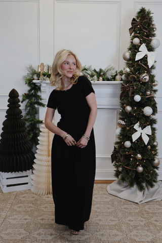 Onyx Hour Midi Dress