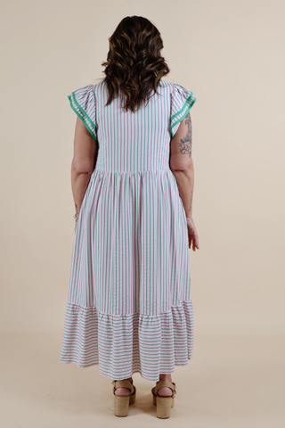 The Green Harbor Stripe Midi