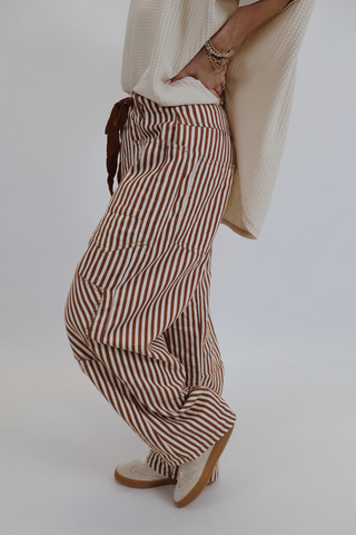 Nightfall Stripe Barrel Pants