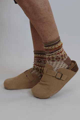 Maire Suede Flatform Clog