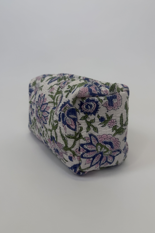 Large Quilted Cosmetic Bag