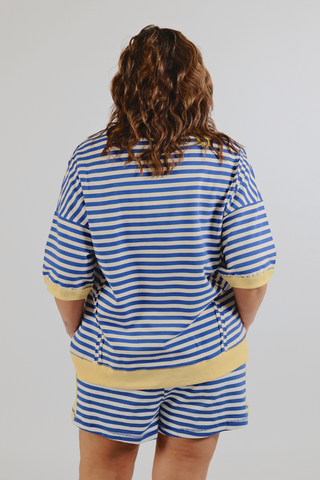 Bright Side Stripe Oversized Knit Top