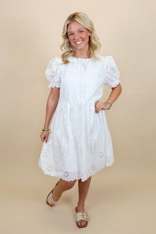 Walk the Aisle Lace Mini Dress