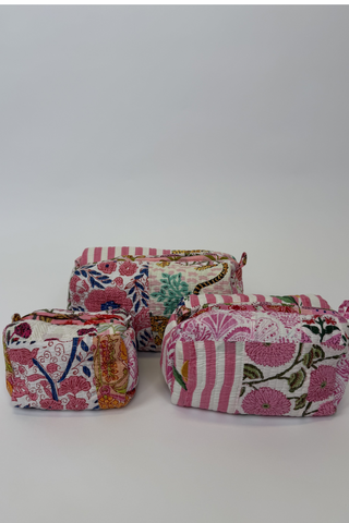 Medium Quilted Cosmetic Bag