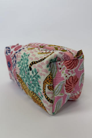 Large Quilted Cosmetic Bag