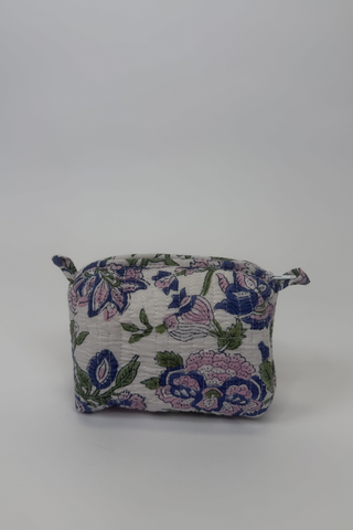 Small Quilted Cosmetic Bag