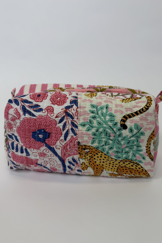Large Quilted Cosmetic Bag