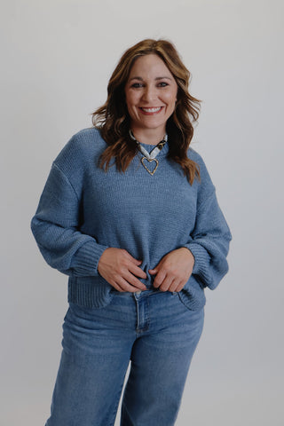 Cozy Ease Oversized Balloon Sleeve Sweater