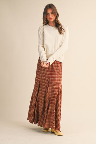 The Autumn Glen Plaid Maxi Skirt