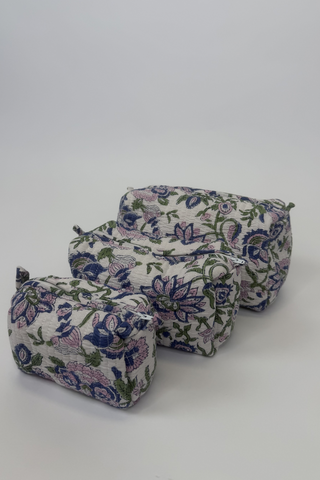 Small Quilted Cosmetic Bag