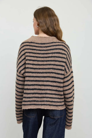 Fireside Stripe Mock Neck Sweater