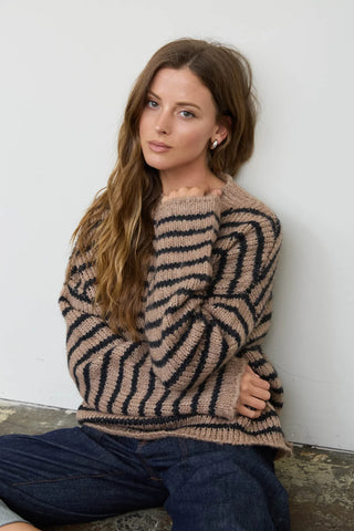 Fireside Stripe Mock Neck Sweater