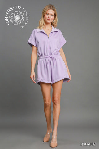 Coffee Run Short Sleeve Romper
