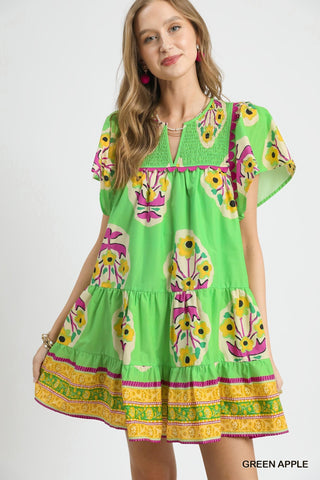 Playful Pursuits Floral Mini Dress