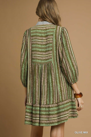 Olive Grove Mini Dress