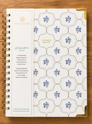 Heirloom Tile Sermon Notes Journal