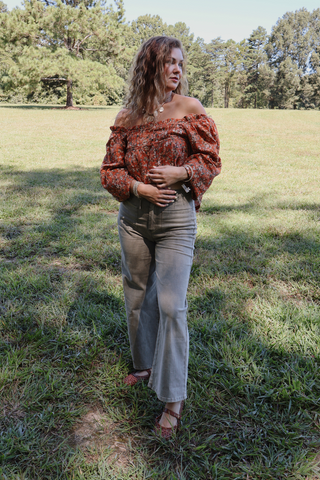 Wildflower Prairie Peasant Blouse
