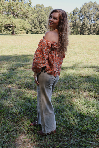 Wildflower Prairie Peasant Blouse