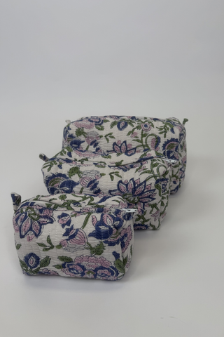 Small Quilted Cosmetic Bag