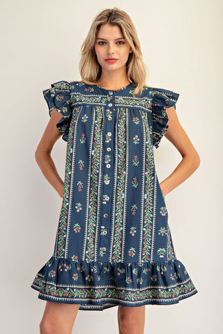 Meadow Charm Ruffle Dress