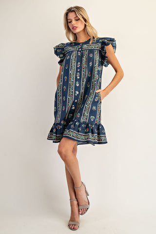 Meadow Charm Ruffle Dress