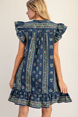 Meadow Charm Ruffle Dress