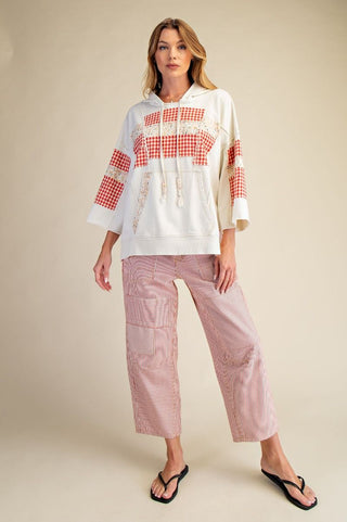 Everly Patch Mix Pullover