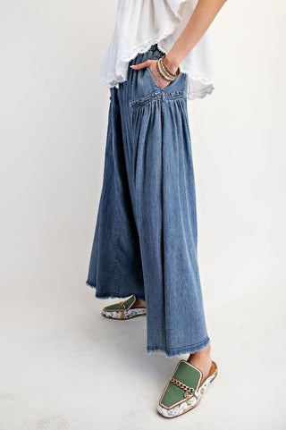 Dreamy Chambray Palazzo Pants