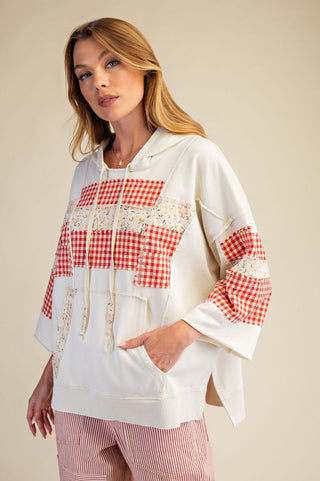 Everly Patch Mix Pullover