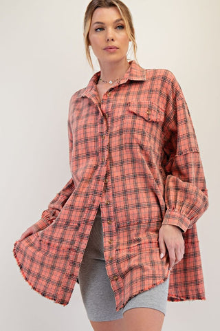 Rustic Ember Plaid Shirt