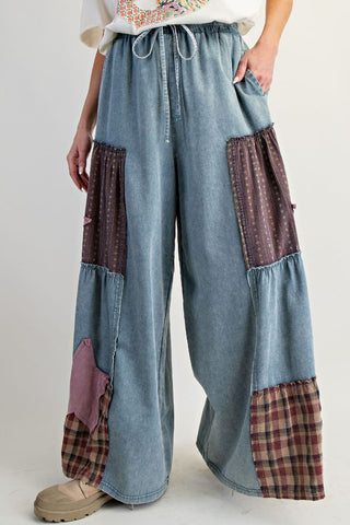Stardust Patchwork Chambray Pants