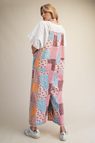 Prairie Patchwork Washed Overalls