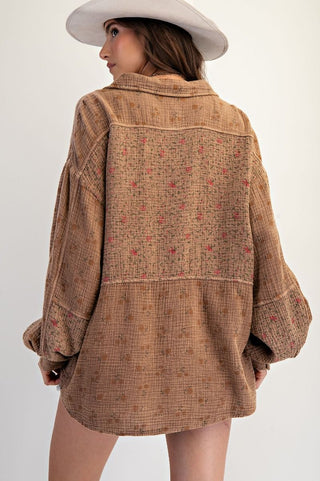 Dakota Desert Button-Down in Plus