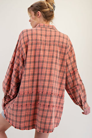 Rustic Ember Plaid Shirt