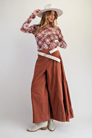 Canyon Stroll Corduroy Palazzo Pants
