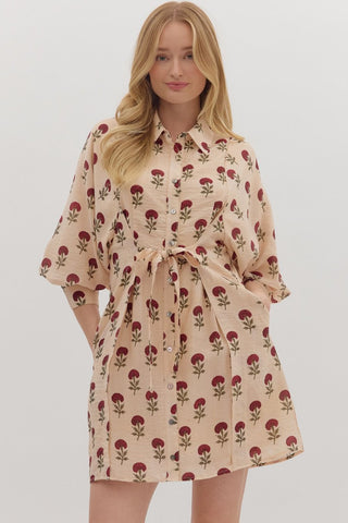 Botanical Bliss Mini Dress