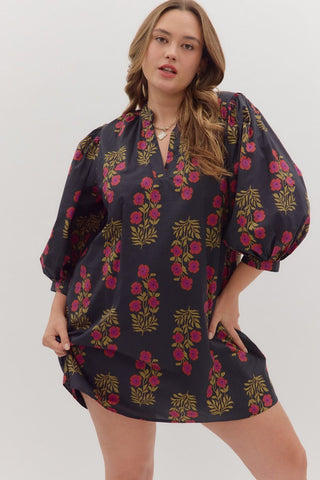 Wildflower Ruffle Mini Dress