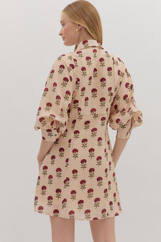 Botanical Bliss Mini Dress