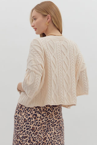 Evervine Cable Knit Sweater