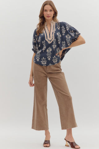 Midnight Meadow Top