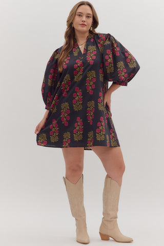 Wildflower Ruffle Mini Dress