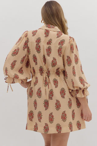 Blush Bloom Mini Dress in Plus