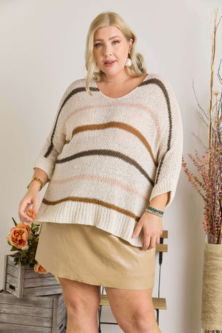 Cozy Horizon Striped Sweater