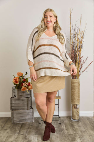 Cozy Horizon Striped Sweater
