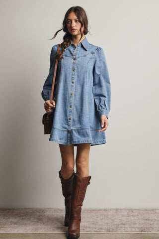 Sierra Western Denim Dress